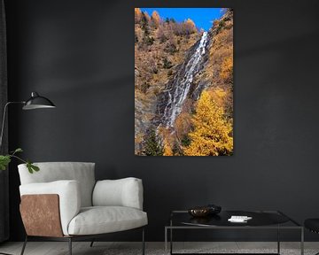 Golden waterfall in Hintermuhr by Christa Kramer