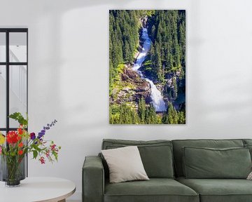 The Krimml Waterfall in the Krimml Tauern by Christa Kramer