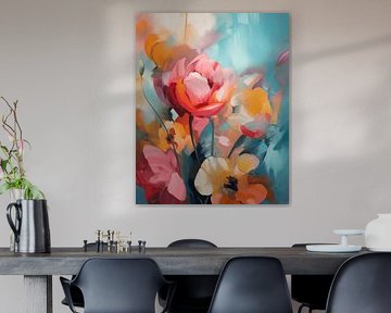 Bloemen in pastelkleuren van Studio Allee