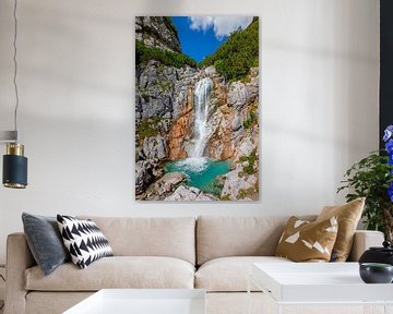 The beautiful Diesbach waterfall by Christa Kramer