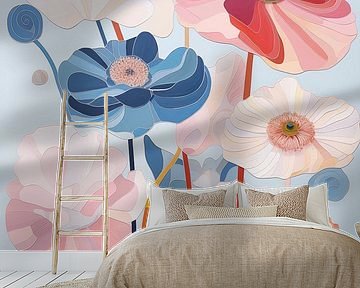 Blumen in zarten Farben von Bert Nijholt