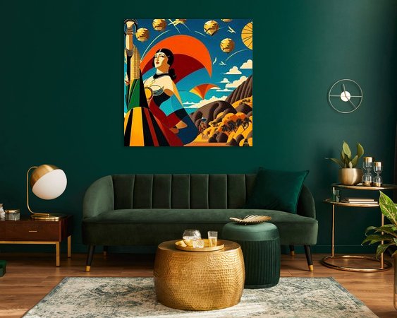 Example of the artwork in a room