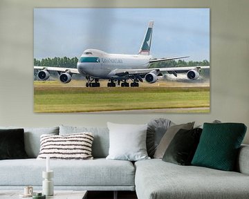 Cathay Pacific Cargo Boeing 747-400 vrachtvliegtuig. van Jaap van den Berg