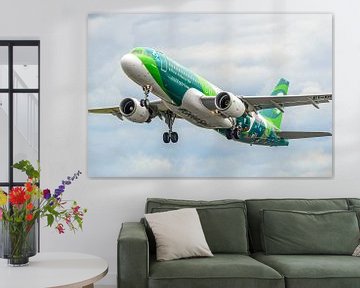 Aer Lingus Airbus A320 in Irish Rugby Team livery.