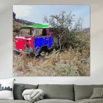 Volkswagenbusje 3 kleuren