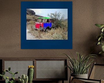 Volkswagenbusje 3 kleuren met rand sur Nico den Hartog