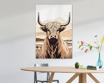 Scottish highlander Portrait by But First Framing