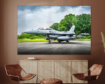 F-16 gevechtsvliegtuig op de vliegbasis van Florennes van KC Photography