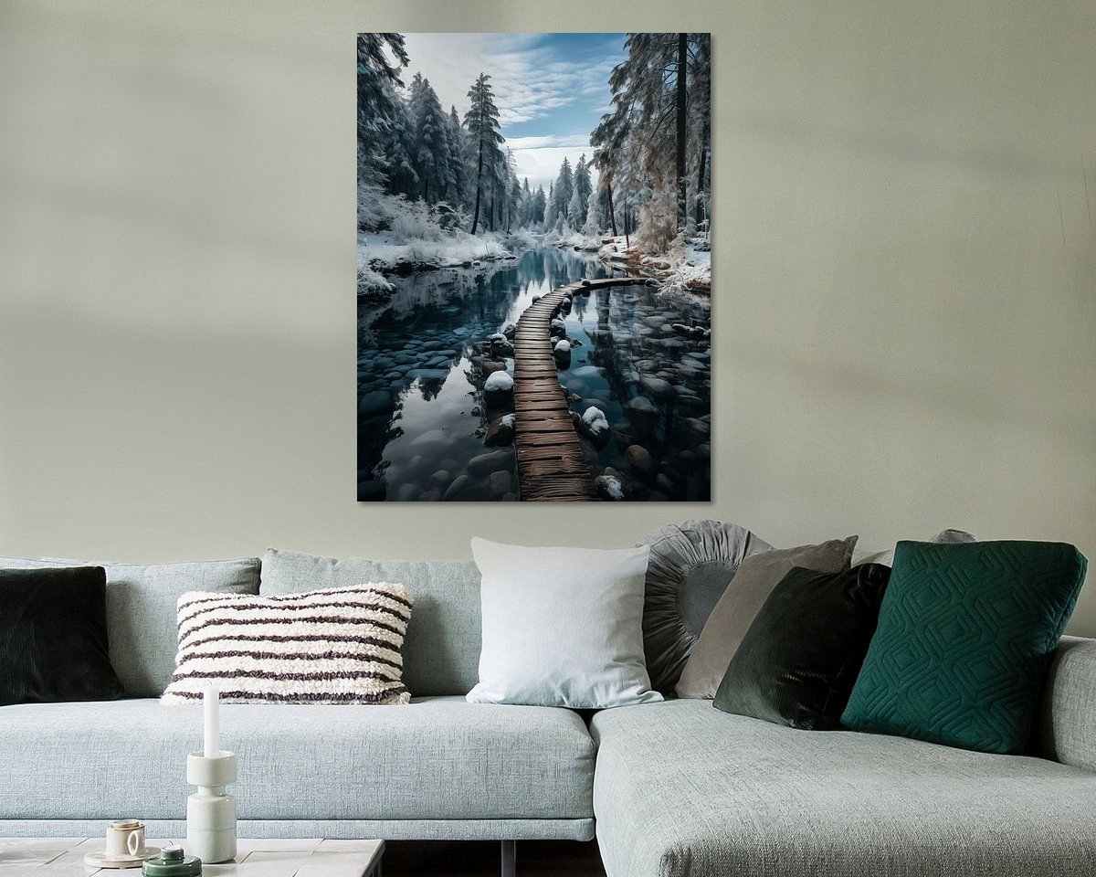 Example of the artwork in a room