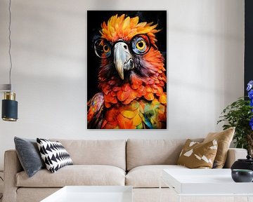 Papegaai dierenkunst #papegaai van JBJart Justyna Jaszke