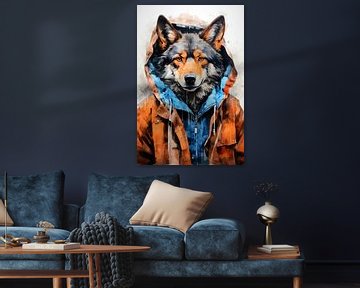 Loup art animalier #wolf sur JBJart Justyna Jaszke