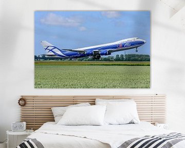 Start der AirBridgeCargo Boeing 747-8. von Jaap van den Berg