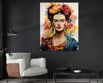 Frida Poster - Frida Kunstdruk van Niklas Maximilian