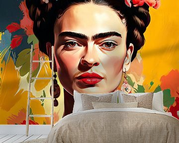 Frida Poster - Frida Kunstdruk van Niklas Maximilian