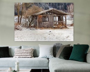 An abandoned wooden hut by Christa Kramer