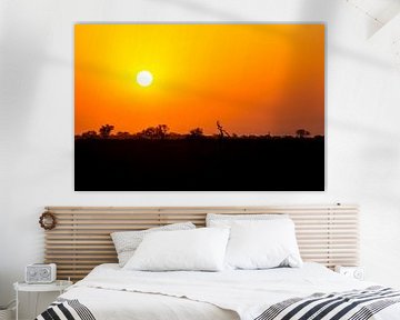 Coucher de soleil sur le parc Kruger sur Mark Marijnissen