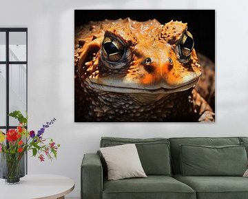 Orange Frog Close-up by ARTEO Paintings