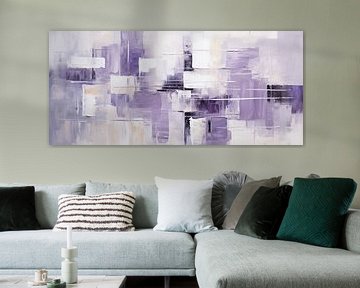 Abstract Mauve van Abstract Schilderij