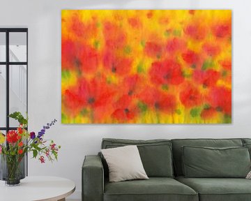 Sunshine in the poppy field by Karen Kaspar