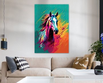 Poster cheval Pop Art sur Niklas Maximilian