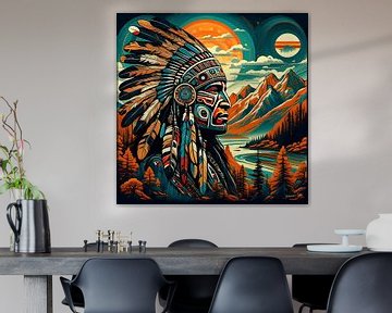 Modern Native American Art 12 van Johanna's Art