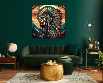 Modern Native American Art 13 van Johanna's Art