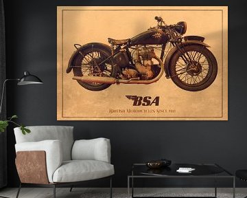 Das BSA-Oldtimer-Motorrad von Martin Bergsma