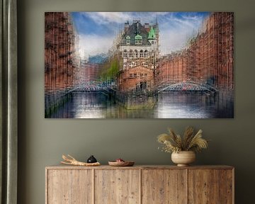 Hamburg | waterburcht - Speicherstadt van Nicole Holz