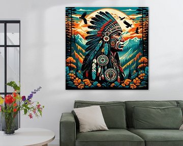 Modern Native American Art 34 van Johanna's Art
