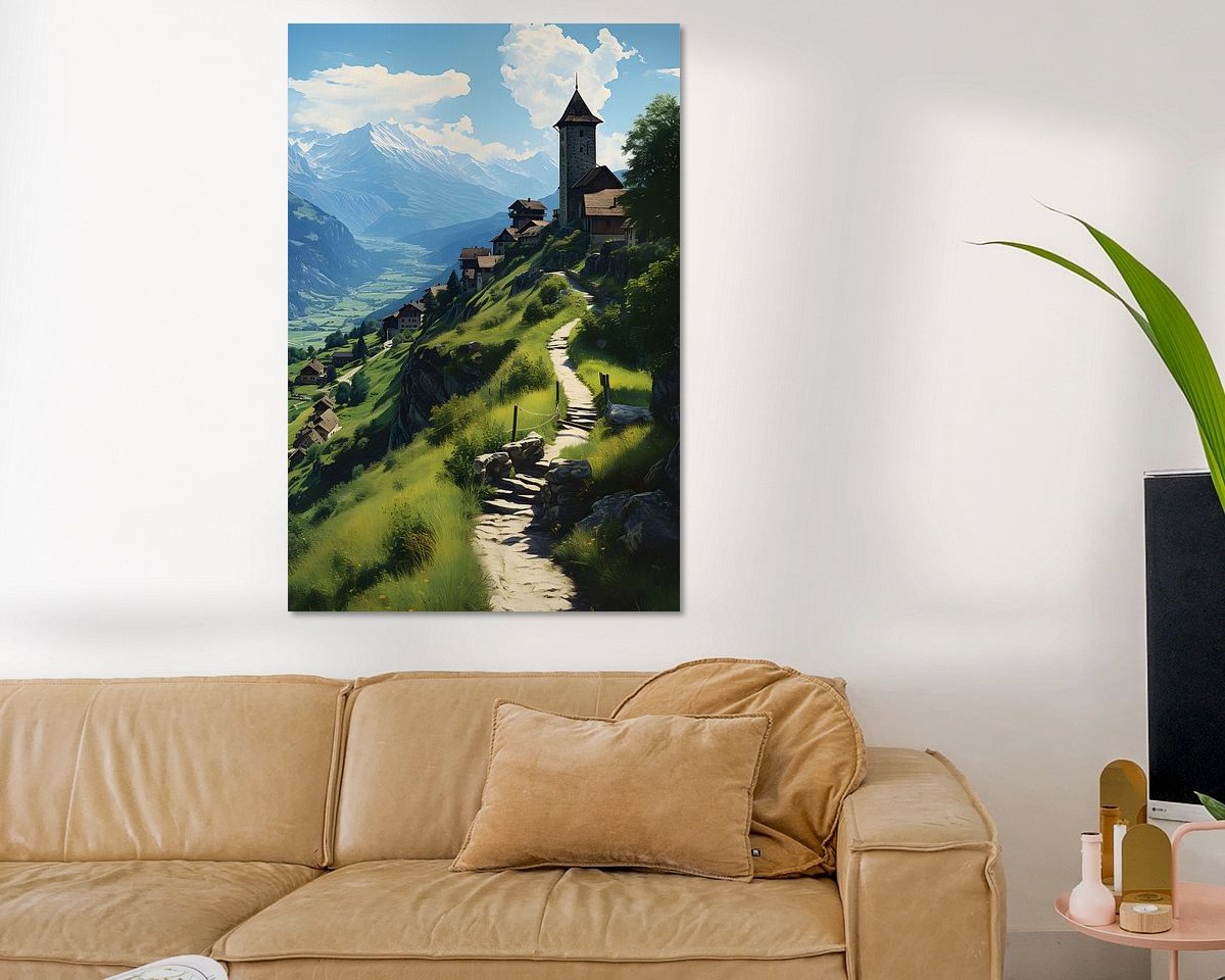 Example of the artwork in a room