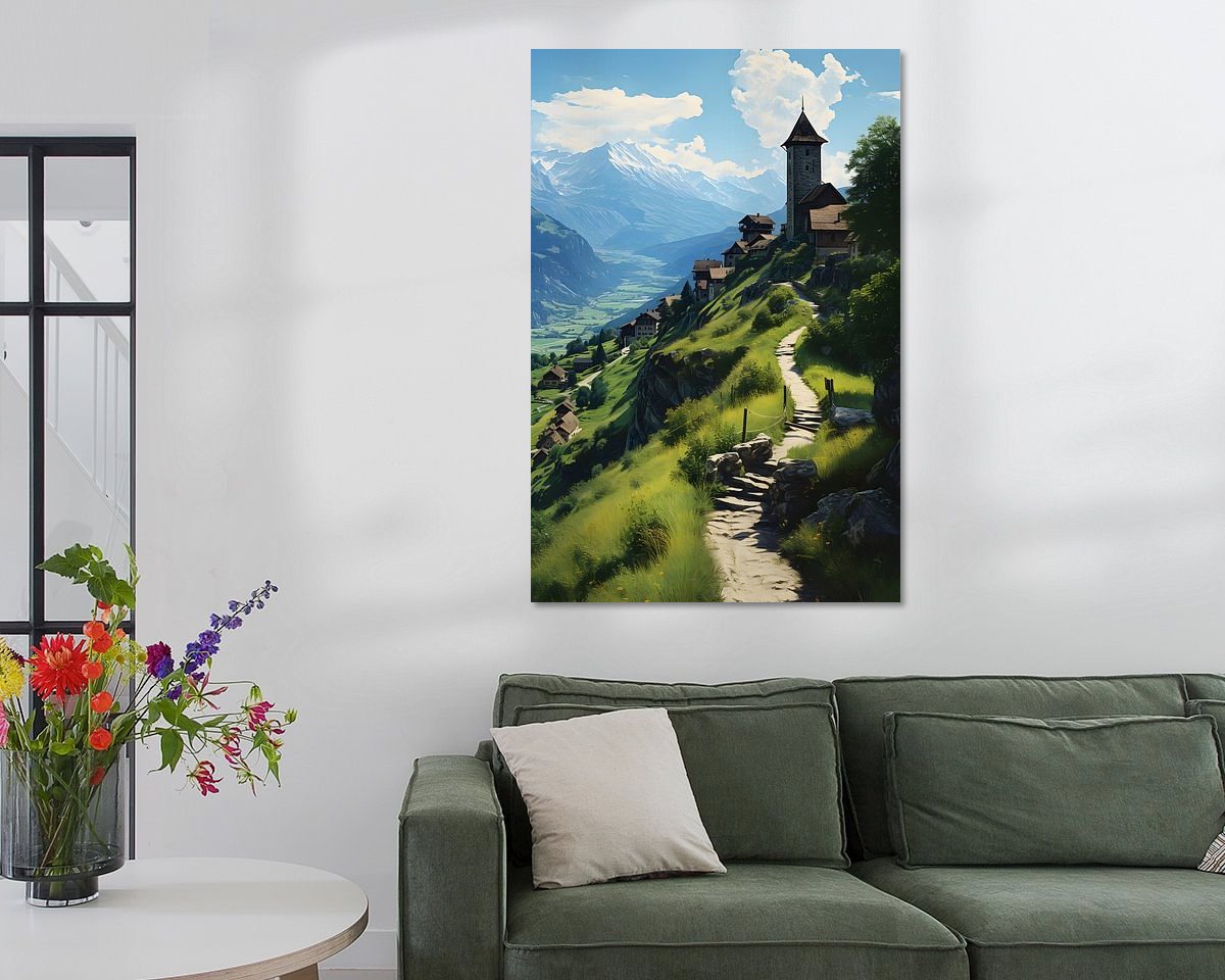 Example of the artwork in a room