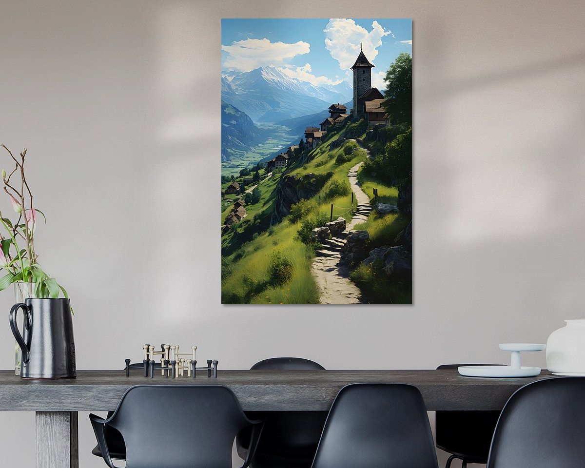 Example of the artwork in a room