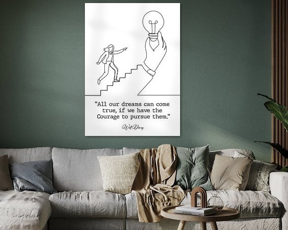 Example of the artwork in a room