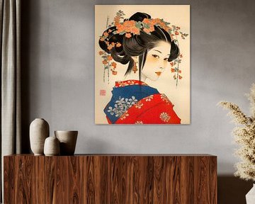 Hokusai Geisha_09 van Peet de Rouw