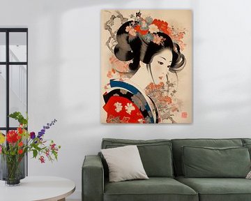 Hokusai Geisha_10 van Peet de Rouw