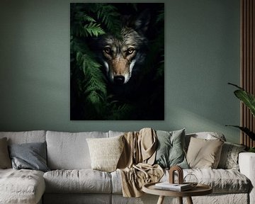 Wolf van fernlichtsicht