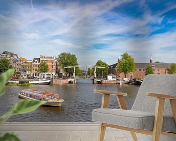 Amsterdam centrum grachtengordel in de zomer