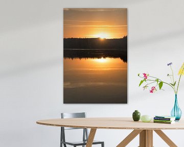 Sunset at the lake in Sweden by Martin Köbsch