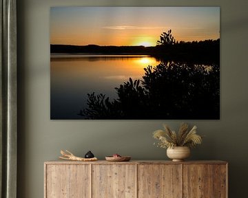 Sunset at the lake in Sweden by Martin Köbsch