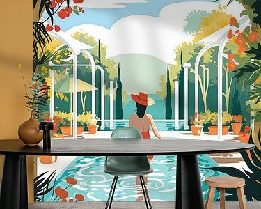 Example of the artwork in a room