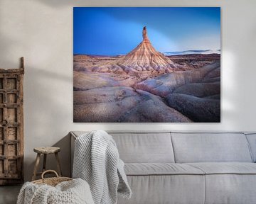 Spanje Bardenas Reales Panorama van Jean Claude Castor