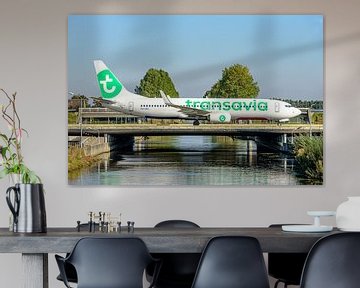 Transavia Boeing 737-800 passagiersvliegtuig.