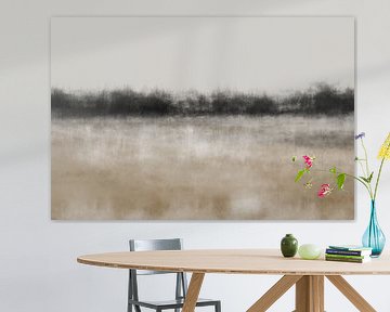 Abstract minimalist landscape. Solitude van Dina Dankers