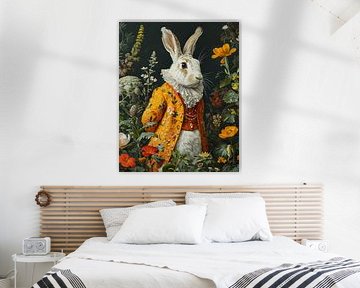 Het witte konijn in kostuum van Studio Allee