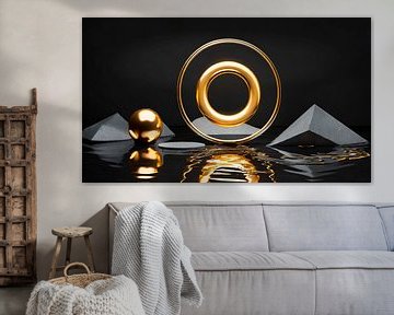 Goud met zwart en design van Mustafa Kurnaz