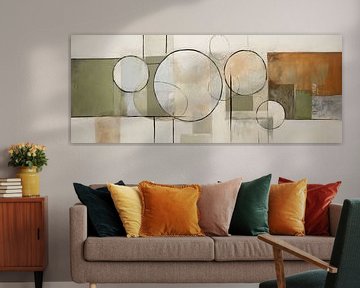 Abstract Shapes Game | Abstract Earth tones by Abstract Painting