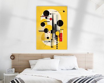 Bauhaus Poster Plakat Gelb von Niklas Maximilian