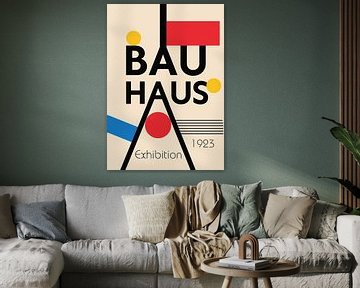 Bauhaus poster 1923 tentoonstellingsaffiche van Niklas Maximilian