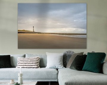 Fine Art landschap van de vuurtoren in Breskens tijdens de zonsopkomst van John van de Gazelle fotografie