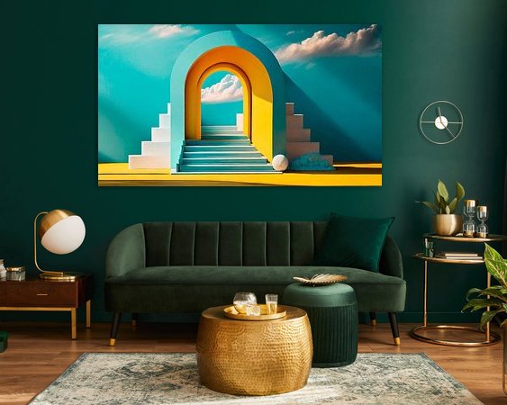 Example of the artwork in a room